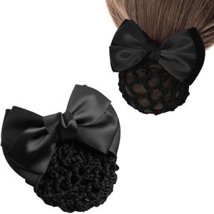 Allecto plus - Haarnet zwart voor meisjes met haarknoop, ideaal voor knotjes - 1 stuk