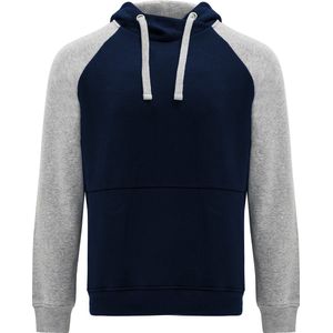 Roly Badet Hooded Sweatshirt RY1058 - Navy Blue 55/Heather Grey 58 - M
