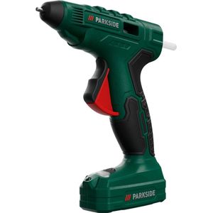 PARKSIDE Accu-lijmpistool - Universeel te gebruiken voor lijmen, afdichten, voegen, knutselen en versieren - Temperatuur: 150-190 °C - Lijmpatronen: Ø 7 mm - Accu: 4 V (2 Ah) - Geschikt voor gangbare lijmstiften met een diameter van 7 mm
