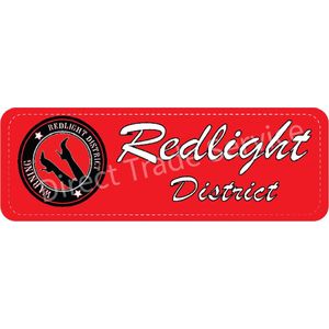 Dashboard mat met opdruk - Red Light District - 60x20cm - Vrachtwagen Interieur - Auto - Accessoires