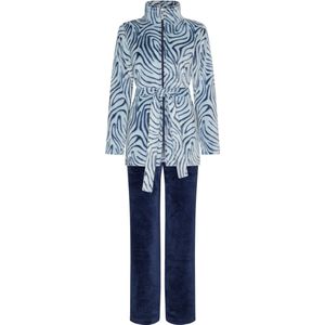Pastunette fleece huispak dames - Deluxe - ''Blue Moon - 48 - Blauw