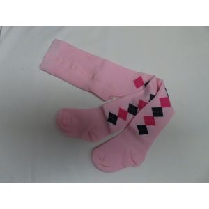 Maillot - Collant - Meisje - Roze - Ruit - 18 / 24 maand