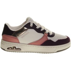Skechers - UNO CTL - Sneakers - Roze gecombineerd - Retro Veterschoen met Materiaalmix