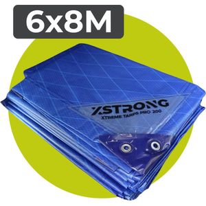 Xstrong - Pro 200 - Afdekzeil - Blauw - 6 x 10 m