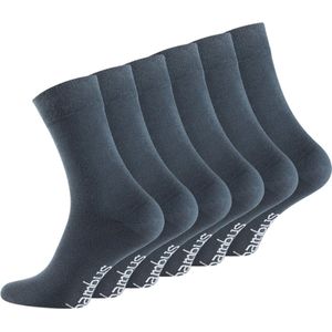6 paar Bamboe sokken - Naadloos - Zachte sokken - Petrol - Maat 35-38