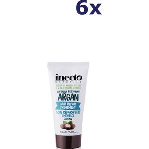 6x Inecto Naturals Argan Oil Hair Treatment 150ML