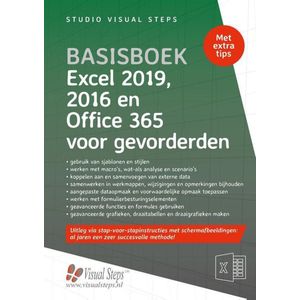 Basisboek Excel 2019, 2016 en Office 365 voor gevorderden