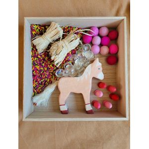 Klein Maantje - Themabox - Paarden Wereld - Speelbox - Sensory Play - Sensorisch Spel