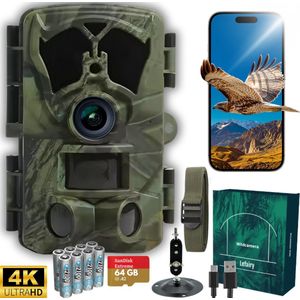 Lefairy - Wildcamera - 4K Resolutie - 48MP - Op Afstand Bedienbaar - Nachtzicht PRO