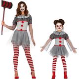Fiestas Guirca - Bad Clown Girl (3-4 jaar) - Carnaval Kostuum voor kinderen - Carnaval - Halloween kostuum meisjes