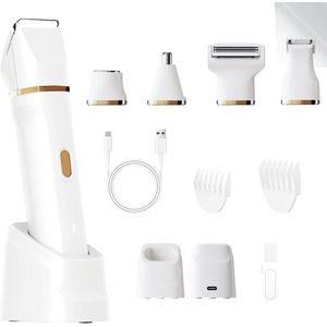 Bikini-scheermes [5 in 1 & pijnloos] Elektrisch gezichtsscheerapparaat