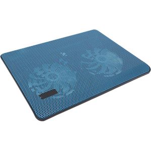 Laptopkoelpad met dubbele ventilator voor geluidsarme koeling - geschikt voor laptops tot 17 inch (43 cm)