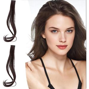 Allecto plus - 2 stuks krullend haar clips voor dagelijks gebruik - Natuurlijke golvende franjes - Bruin