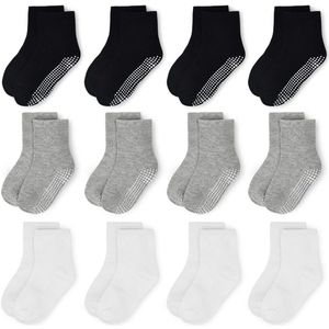 12 paar antislip sokken voor kinderen 1-10 jaar
