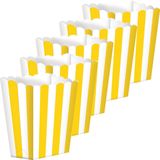 Popcorn bakjes geel 10 stuks - Popcornbakjes/chipsbakjes/snackbakjes kinderverjaardag/kinderfeestje.