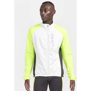 Craft - Core Subz Lumen - Windbreaker Jack - Wit - Geel - Fietsjack