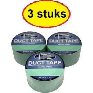 IT'z Duct Tape 40- Pastel Groen 3 stuks  48 mm x 10m  |  tape - plakband - ducktape - ductape