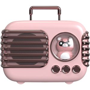 JeiibrZui Mini Bluetooth Speaker - Draadloze Bluetooth-speaker - 5 uur speelduur 400 mAh batterij - 1 stuks - Roze