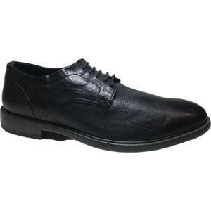 Geox - Mt 43 - Klassieke lederen veterschoenen - U Terence B - Zwart