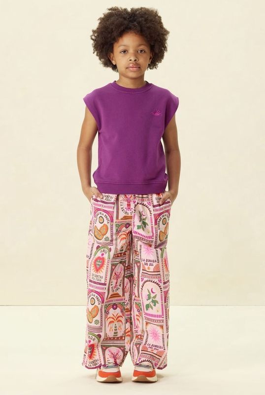 Sissy-Boy - Lichtroze pull on broek met print