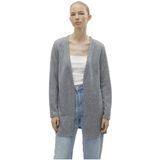 VERO MODA VMBLIS LS Long Cardigan JRS Boo, lichtgrijs gem., M