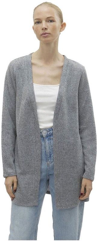VERO MODA VMBLIS LS Long Cardigan JRS Boo, lichtgrijs gem., M