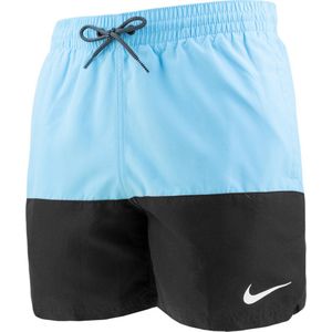 Nike zwemshort split colourblock blauw & zwart - L