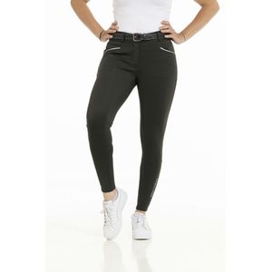 Equitheme Rijbroek Claudine Highwaist FullGrip - maat 42 - darkgreen