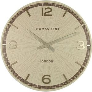 Thomas Kent - Grote wandklok rond West - 90cm - Goud offwhite