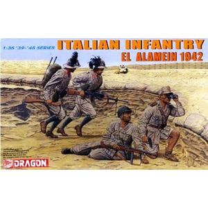 1:35 Dragon 6391 Italian Infantry - Figuren - El Alamein 1942 Plastic Modelbouwpakket