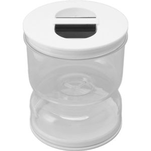 Augurkenpot Lekvrij - Voedselopslagcontainer met Zeef - Augurken en Olijven Zandloperpot .