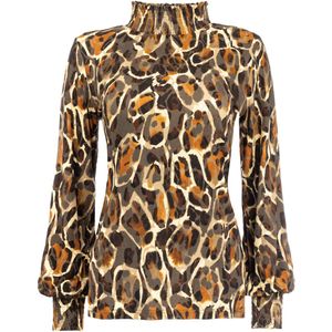 NED T-shirt Smock Ls Tr Amphora Animal 25w2 Ac050 01 684 Amphora Dames Maat - XS