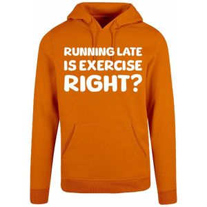 7311 - Hoodie - Running late-Paradise Orange-XL