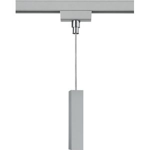 Spanningsrail Connector Hanglamp - Hangadapter - DUOLINE - 2 Fase - Mat Titaan