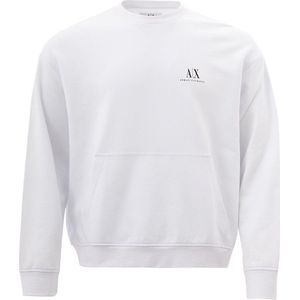 Armani Exchange White Cotton Sweatshirt Icon. Period