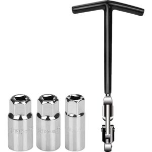 Goodivery ® Universele Bougiesleutelset voor Auto's en Motorfietsen, Vierdelige Set voor Snel En Gemakkelijk Onderhoud