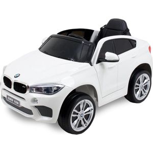 BMW X6 Elektrische Kinderauto - Accu Auto - Sterke Accu - Afstandbediening - Wit