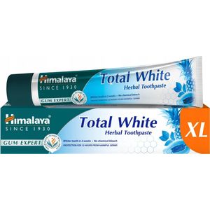 Himalaya Herbals Total White Tandpasta XL 100ml - Toothpaste - Zonder Chemisch Bleekmiddel - Wittere Tanden in 2 Weken