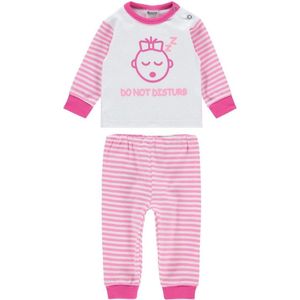 Beeren Meisjes pyjama Do not Disturb Roze maat 74/80