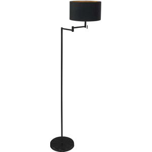 Mexlite vloerlamp Bella - zwart - metaal - 45 cm - E27 fitting - 3892ZW