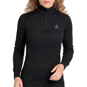 Ondershirt Odlo Women BL Top Turtle Neck LS Half Zip Active W Black