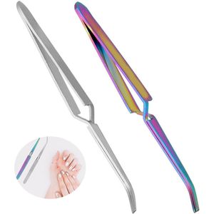 2 stuks nagelvormclips - nagelkunstbevestigingsclips - nagelknijpende manicure vormclips