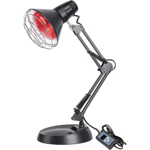 SCH® Infrarood lamp - Infraroodlamp - Zwart - ‎22cm x 1cm x 17cm