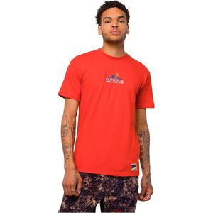 Vans - Outdoor Club T-shirt - Oranje - Katoen - Korte Mouwen
