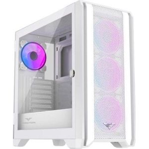 PREYON Nest Windy+ White - PC Case - Behuizing - Compatibel voor Micro-ATX, Mini-ITX - Zonder voeding - ARGB - Wit