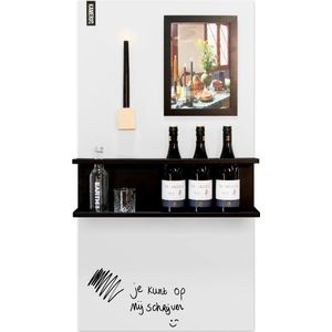 Magneetborden whiteboard wit 60x100 wanddecoratie - Atelier Kamer26 (wandbord - magneetbord groot)
