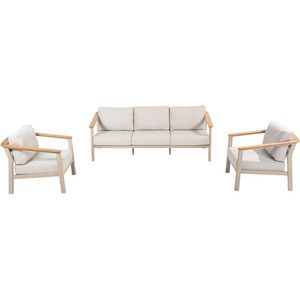 4 Seasons Outdoor Olivia 3-zits Loungebank en 2 Loungestoelen