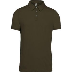 Kariban Heren Jersey Gebreide Polo Shirt (Licht Khaki)