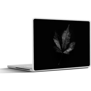 Laptop sticker - 13.3 inch - Zwart - Blad - 31x22,5cm - Laptopstickers - Laptop skin - Cover