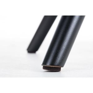 Bezoekers - Vergaderstoel Stevns Stof Round legs Z, Zwart